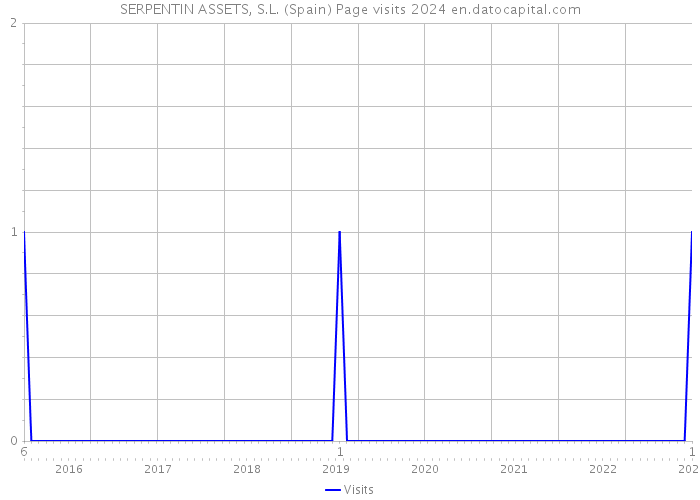 SERPENTIN ASSETS, S.L. (Spain) Page visits 2024 