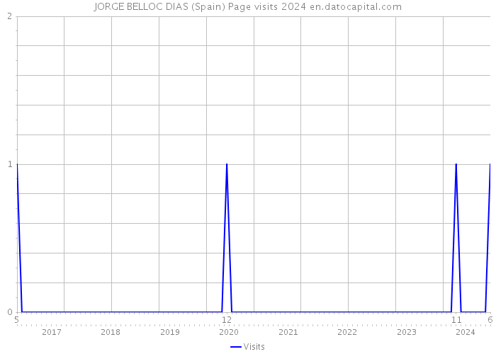 JORGE BELLOC DIAS (Spain) Page visits 2024 