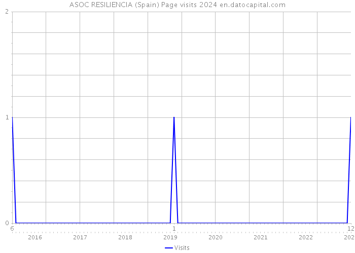 ASOC RESILIENCIA (Spain) Page visits 2024 
