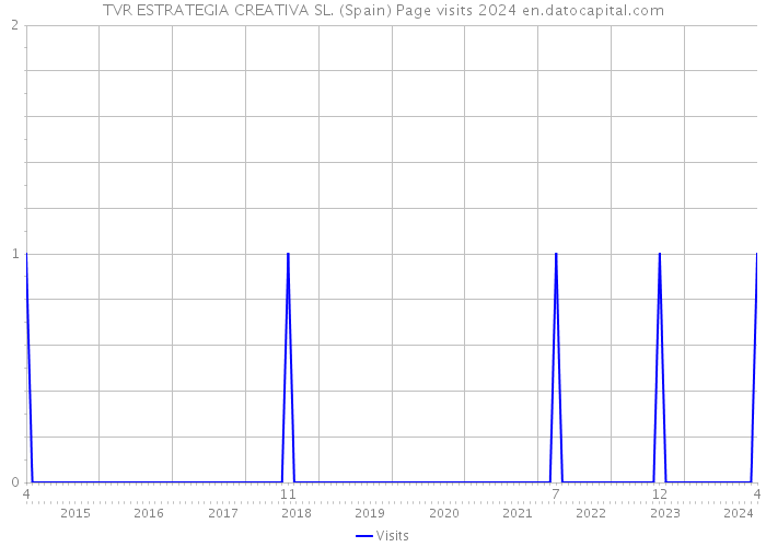 TVR ESTRATEGIA CREATIVA SL. (Spain) Page visits 2024 