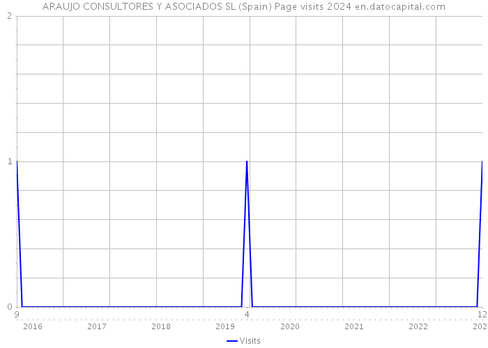 ARAUJO CONSULTORES Y ASOCIADOS SL (Spain) Page visits 2024 