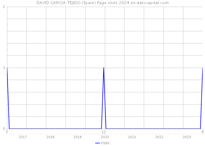 DAVID GARCIA TEJIDO (Spain) Page visits 2024 