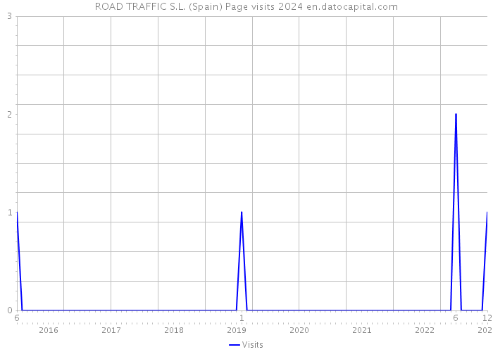 ROAD TRAFFIC S.L. (Spain) Page visits 2024 