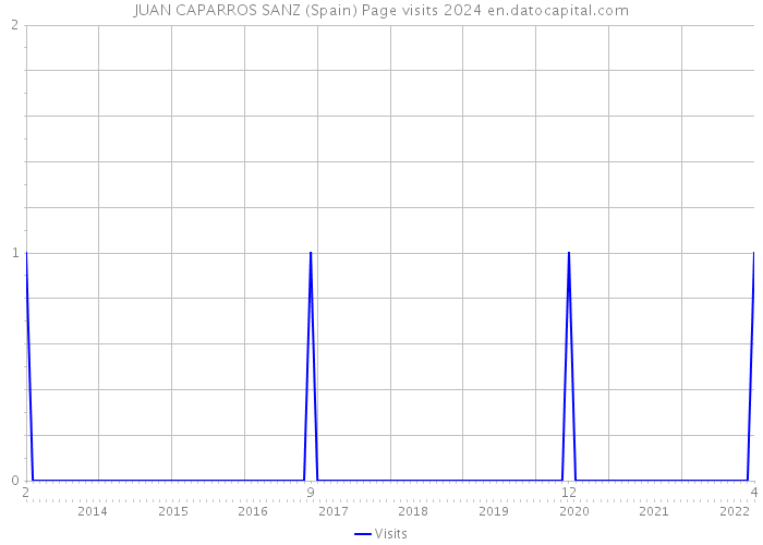 JUAN CAPARROS SANZ (Spain) Page visits 2024 