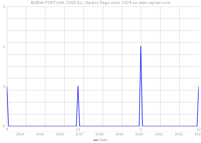 BUENA FORTUNA 2000 S.L. (Spain) Page visits 2024 