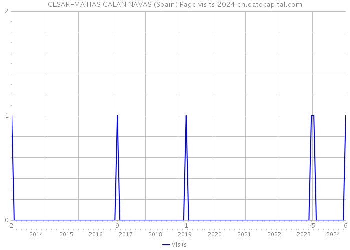 CESAR-MATIAS GALAN NAVAS (Spain) Page visits 2024 