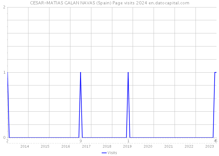 CESAR-MATIAS GALAN NAVAS (Spain) Page visits 2024 