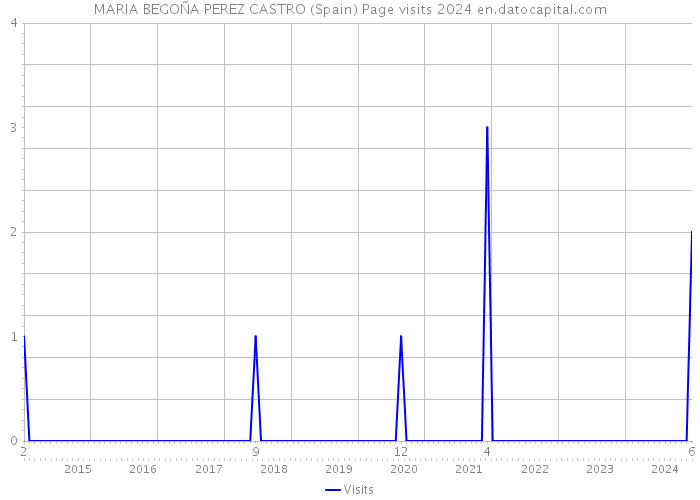 MARIA BEGOÑA PEREZ CASTRO (Spain) Page visits 2024 