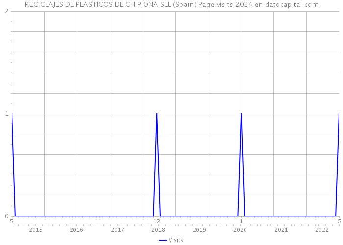 RECICLAJES DE PLASTICOS DE CHIPIONA SLL (Spain) Page visits 2024 