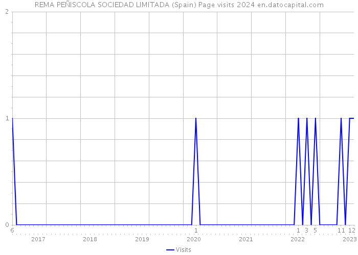 REMA PEÑISCOLA SOCIEDAD LIMITADA (Spain) Page visits 2024 
