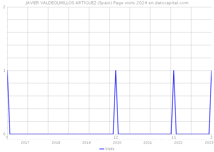 JAVIER VALDEOLMILLOS ARTIGUEZ (Spain) Page visits 2024 