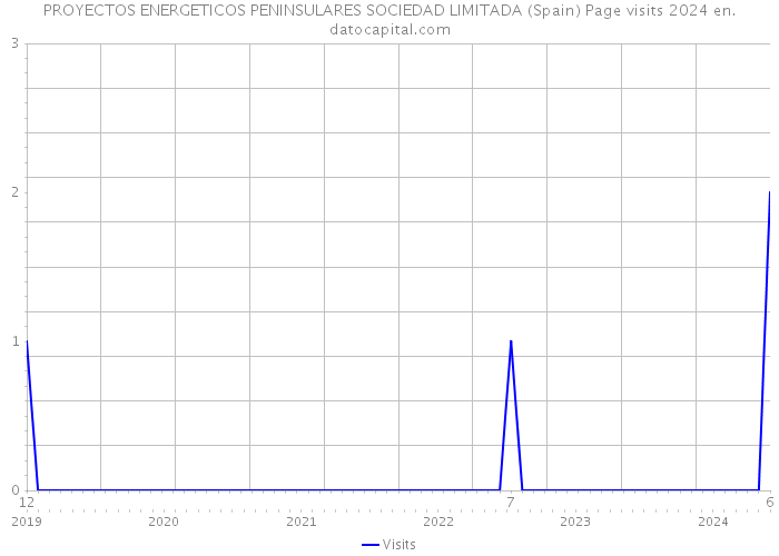 PROYECTOS ENERGETICOS PENINSULARES SOCIEDAD LIMITADA (Spain) Page visits 2024 