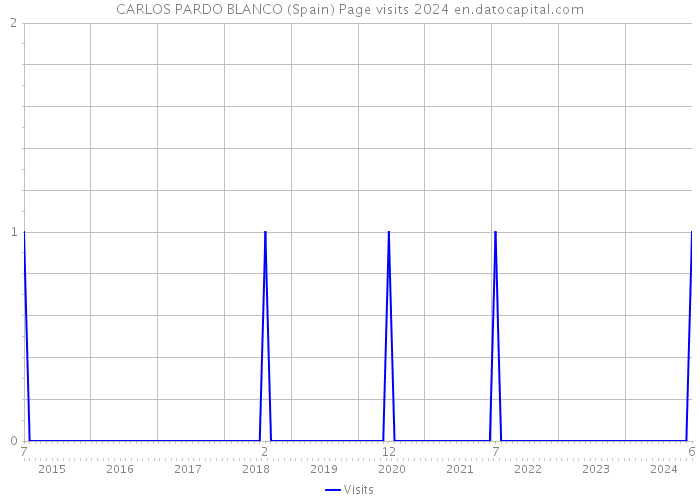 CARLOS PARDO BLANCO (Spain) Page visits 2024 