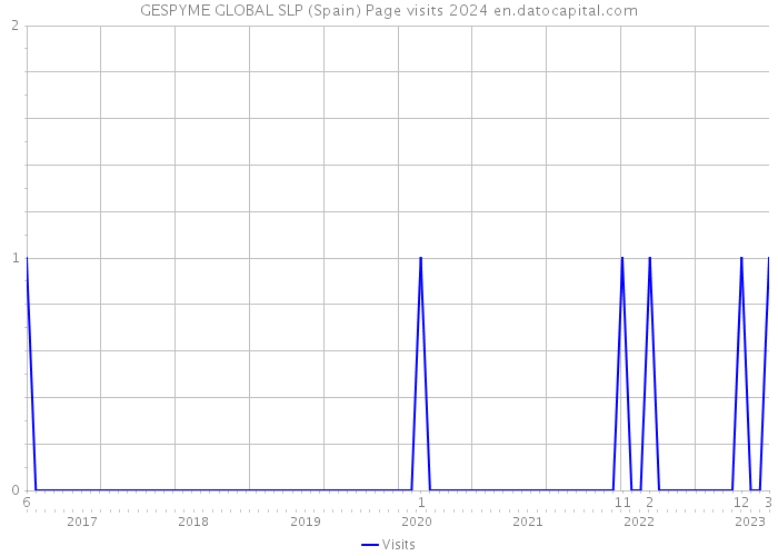 GESPYME GLOBAL SLP (Spain) Page visits 2024 