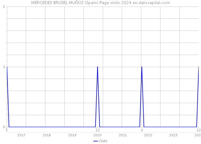 MERCEDES BRUSEL MUÑOZ (Spain) Page visits 2024 