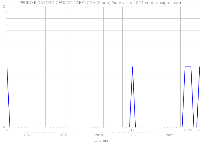 PEDRO BIDASORO CENGOTITABENGOA (Spain) Page visits 2024 