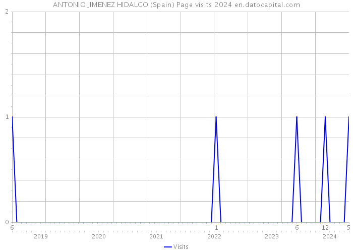 ANTONIO JIMENEZ HIDALGO (Spain) Page visits 2024 