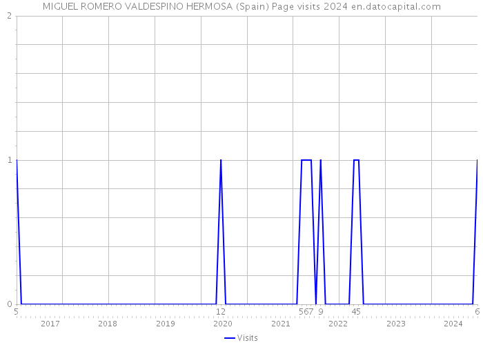 MIGUEL ROMERO VALDESPINO HERMOSA (Spain) Page visits 2024 