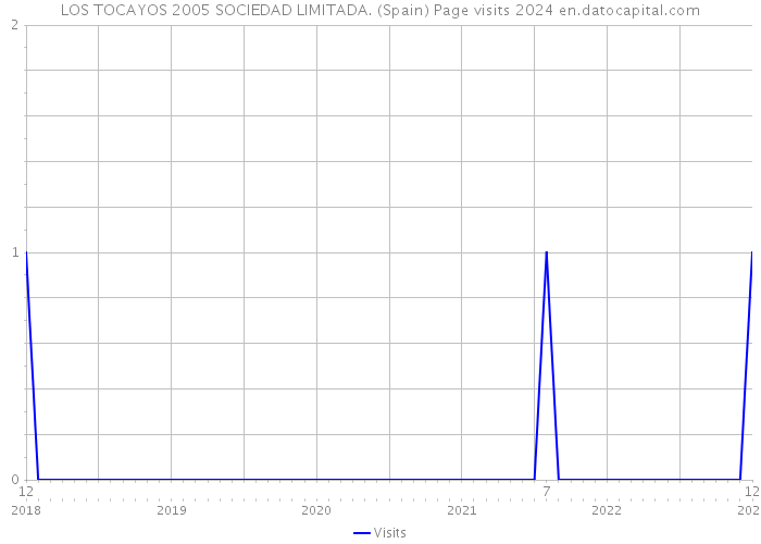 LOS TOCAYOS 2005 SOCIEDAD LIMITADA. (Spain) Page visits 2024 