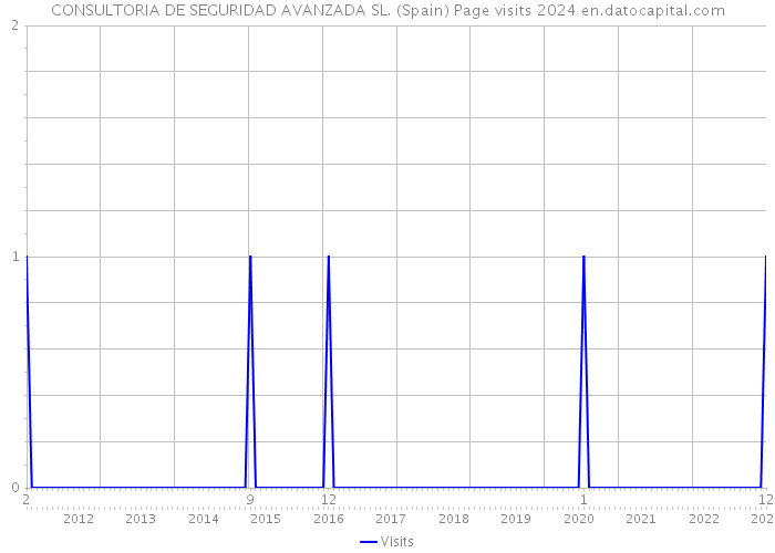CONSULTORIA DE SEGURIDAD AVANZADA SL. (Spain) Page visits 2024 