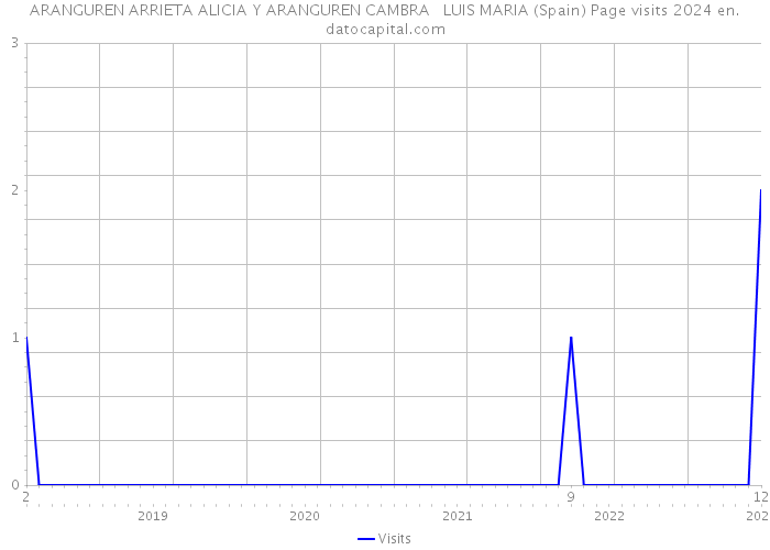 ARANGUREN ARRIETA ALICIA Y ARANGUREN CAMBRA LUIS MARIA (Spain) Page visits 2024 