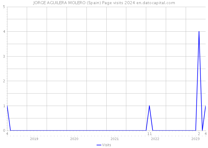JORGE AGUILERA MOLERO (Spain) Page visits 2024 