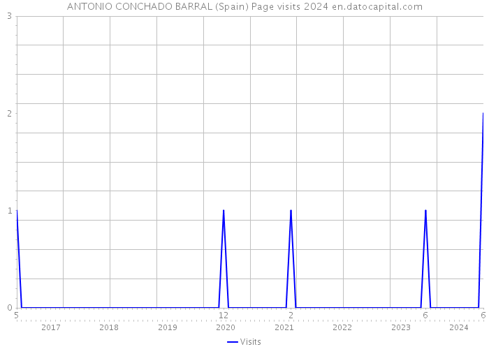 ANTONIO CONCHADO BARRAL (Spain) Page visits 2024 