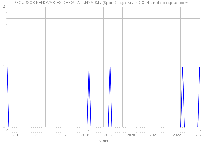 RECURSOS RENOVABLES DE CATALUNYA S.L. (Spain) Page visits 2024 