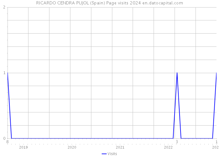 RICARDO CENDRA PUJOL (Spain) Page visits 2024 