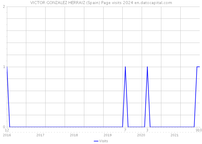 VICTOR GONZALEZ HERRAIZ (Spain) Page visits 2024 