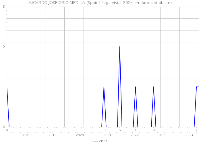 RICARDO JOSE ORIO MEDINA (Spain) Page visits 2024 