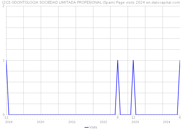 I2GS ODONTOLOGIA SOCIEDAD LIMITADA PROFESIONAL (Spain) Page visits 2024 