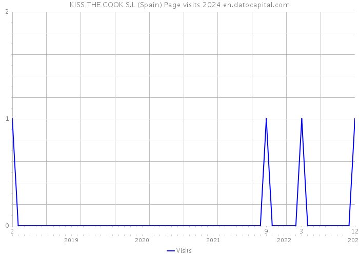 KISS THE COOK S.L (Spain) Page visits 2024 