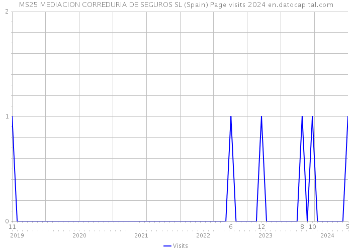 MS25 MEDIACION CORREDURIA DE SEGUROS SL (Spain) Page visits 2024 