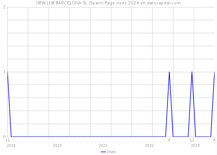 NEW LUB BARCELONA SL (Spain) Page visits 2024 