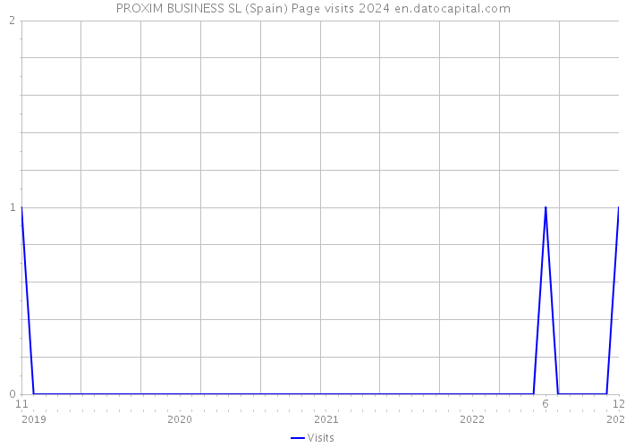 PROXIM BUSINESS SL (Spain) Page visits 2024 