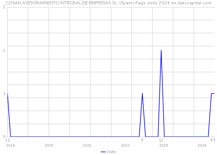 GOSAN ASESORAMIENTO INTEGRAL DE EMPRESAS SL. (Spain) Page visits 2024 