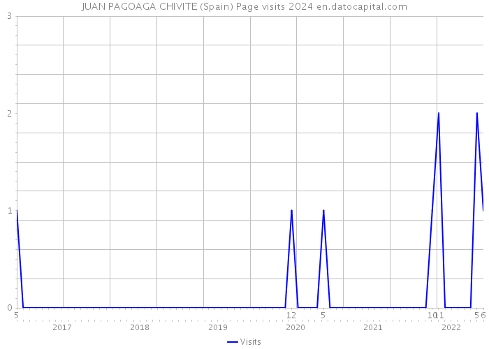 JUAN PAGOAGA CHIVITE (Spain) Page visits 2024 