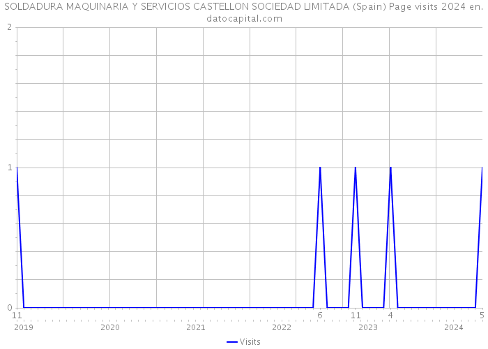 SOLDADURA MAQUINARIA Y SERVICIOS CASTELLON SOCIEDAD LIMITADA (Spain) Page visits 2024 