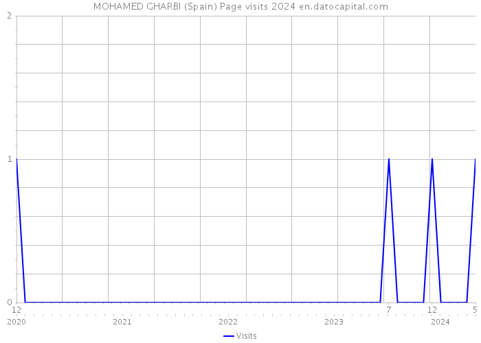 MOHAMED GHARBI (Spain) Page visits 2024 