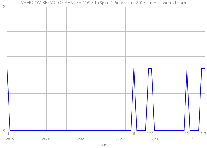 VAERCOM SERVICIOS AVANZADOS S.L (Spain) Page visits 2024 