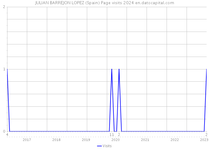 JULIAN BARREJON LOPEZ (Spain) Page visits 2024 