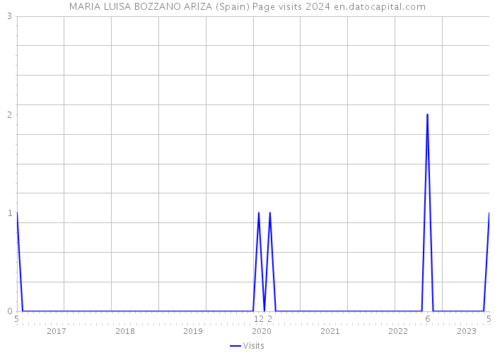 MARIA LUISA BOZZANO ARIZA (Spain) Page visits 2024 