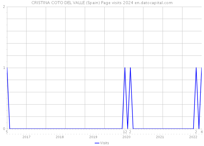 CRISTINA COTO DEL VALLE (Spain) Page visits 2024 