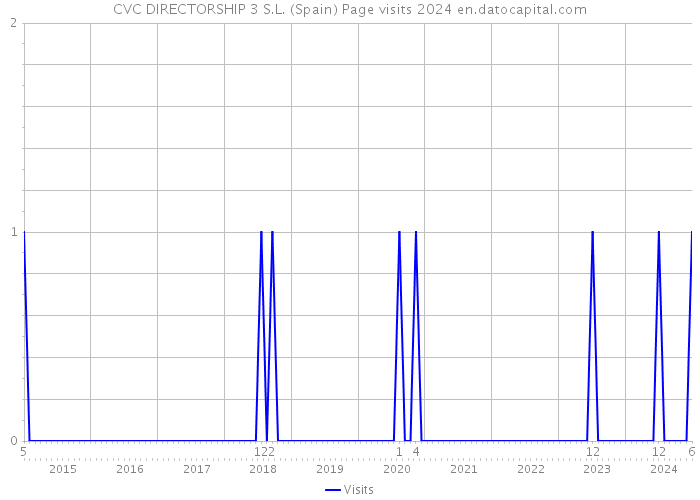 CVC DIRECTORSHIP 3 S.L. (Spain) Page visits 2024 