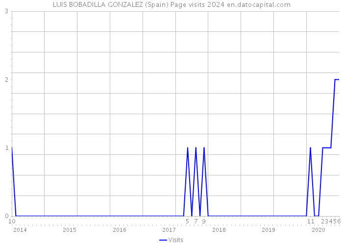 LUIS BOBADILLA GONZALEZ (Spain) Page visits 2024 