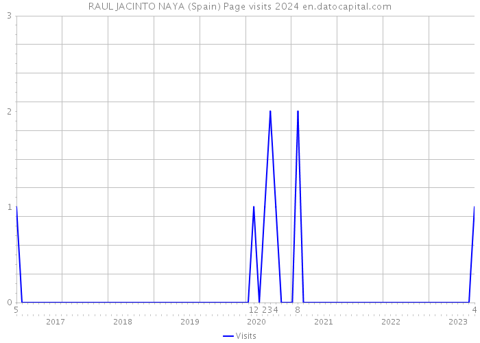 RAUL JACINTO NAYA (Spain) Page visits 2024 