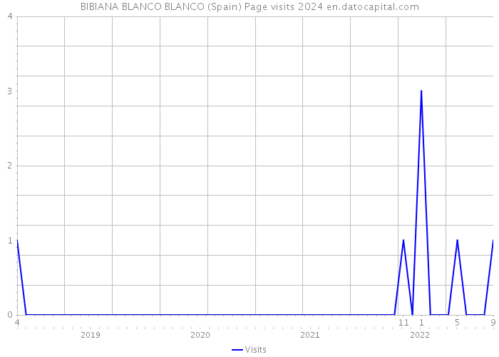 BIBIANA BLANCO BLANCO (Spain) Page visits 2024 