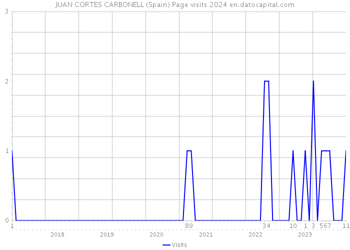 JUAN CORTES CARBONELL (Spain) Page visits 2024 