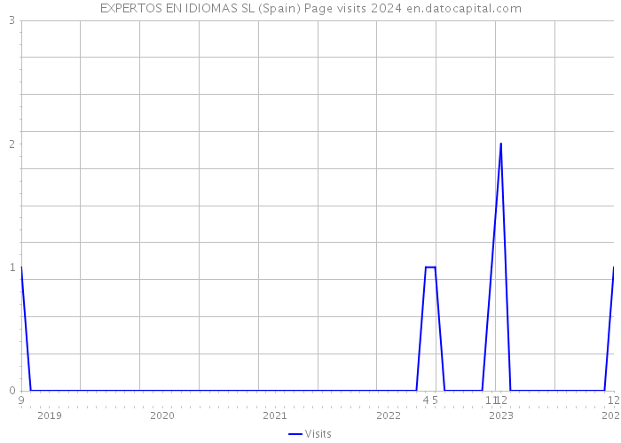 EXPERTOS EN IDIOMAS SL (Spain) Page visits 2024 